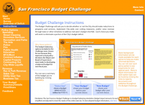 Can You Balance San Francisco’s Budget?