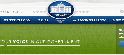 Open Government Obama Style