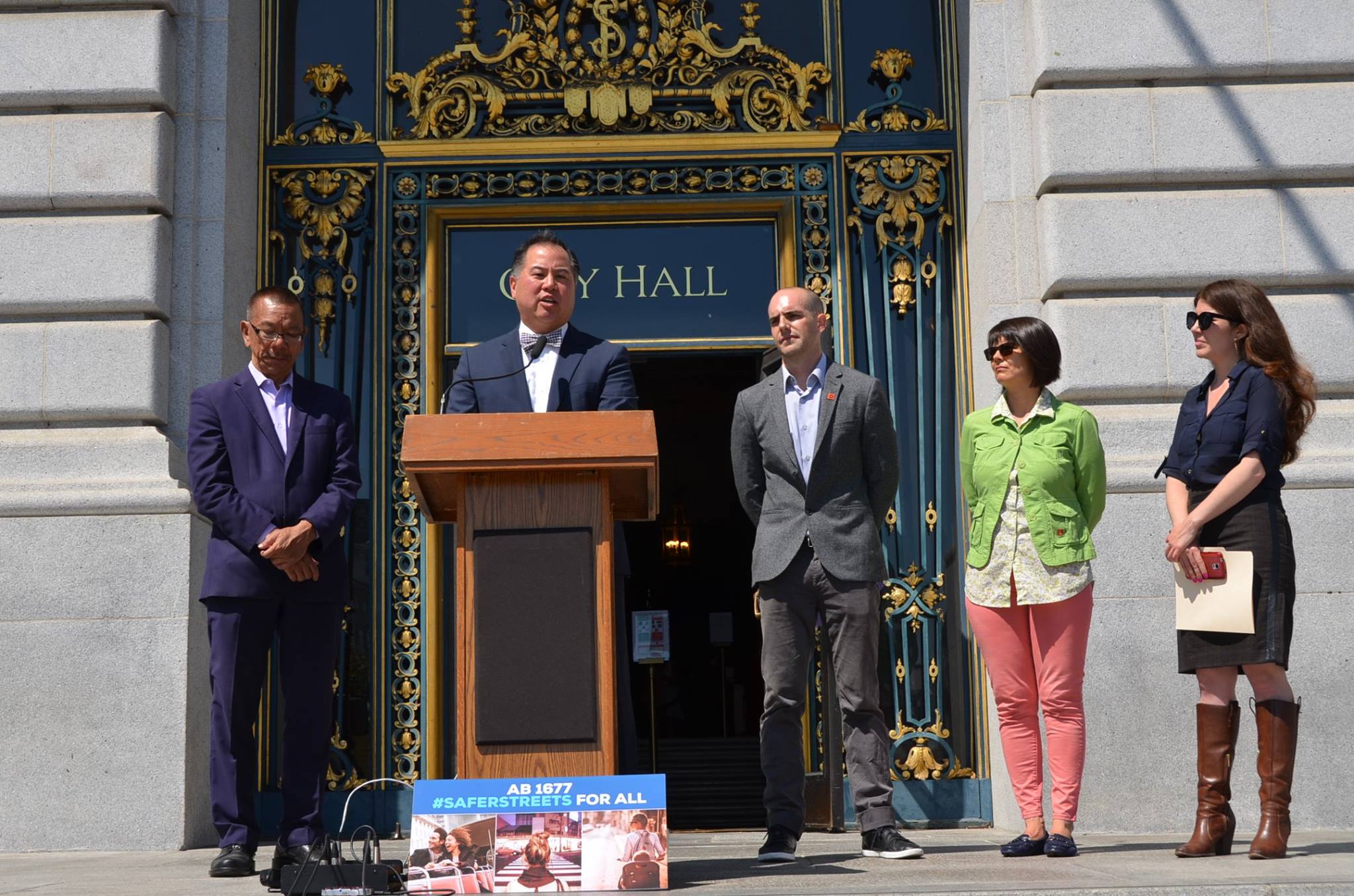 Tour bus safety reform: City Hall press conference