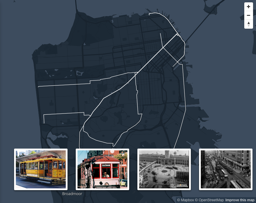 Historic Streetcar: Where the San Francisco Streetcars Used to Go: 2020 Map