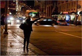 Hailing a cab in San Francisco  is near impossible.   